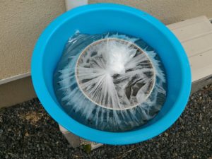 スリムハイキⅡファンを洗う