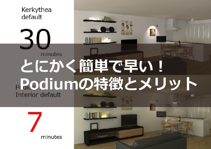 Sketchup用レンダリングソフト Podium を採用するメリットや特徴をご紹介します 注文住宅設計士の日常