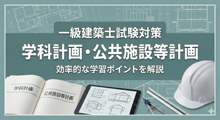 一級建築士試験 計画 公共建築物ほか各種施設計画問題まとめ