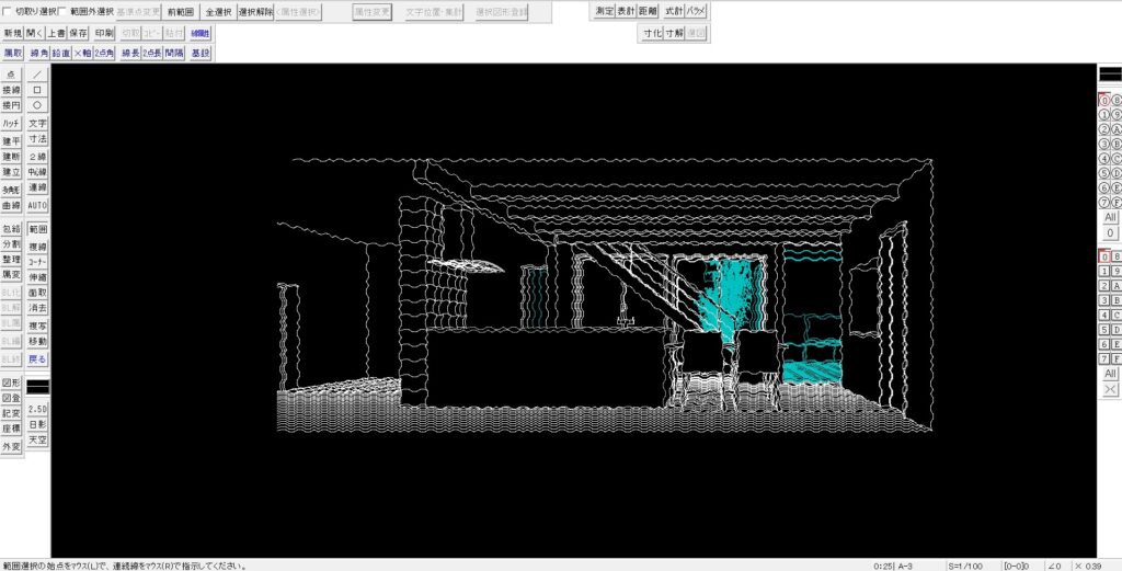 sketchupとjwwで描くスケッチ風インテリアパース2